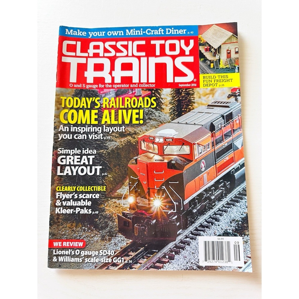 Classic Toy Trains Magazine O & S Gauge September 2016 Volume 29 Issue 6